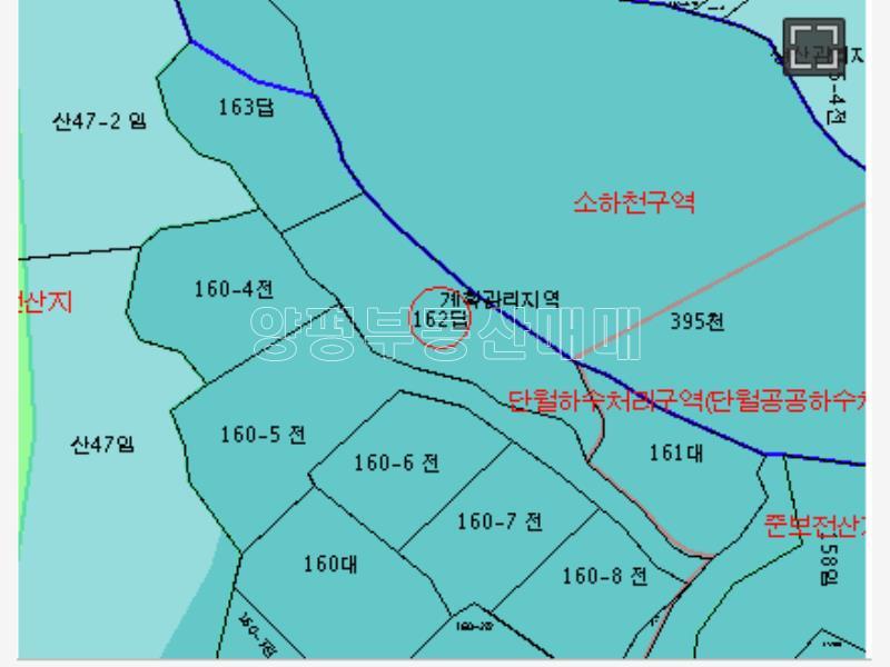 양평군 단월면 삼가리 매매토지앞 하천점용(220평) 사용_4